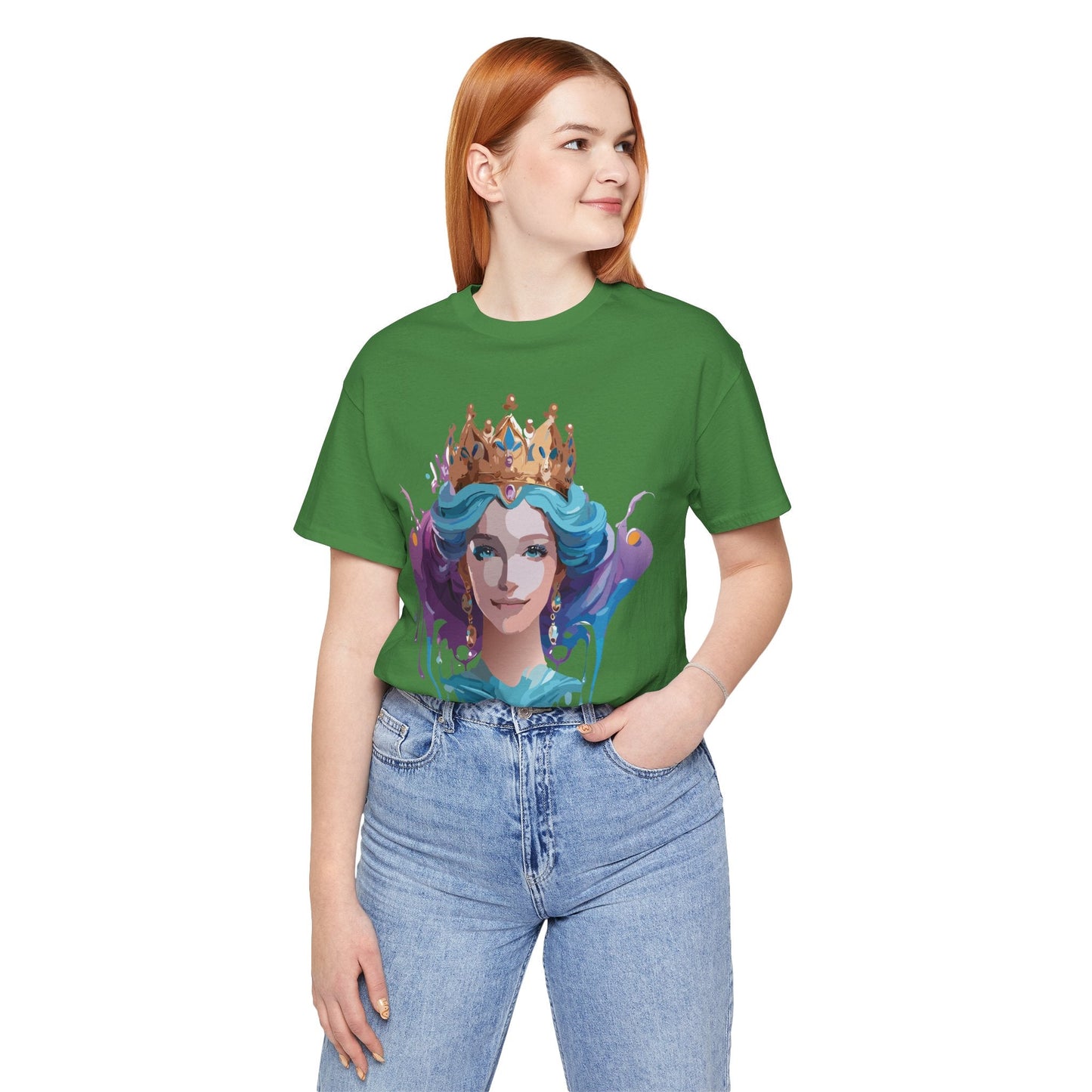 Queen Woman Portrait Graphic Unisex 100 Cotton Vintage Artwork Tee 1