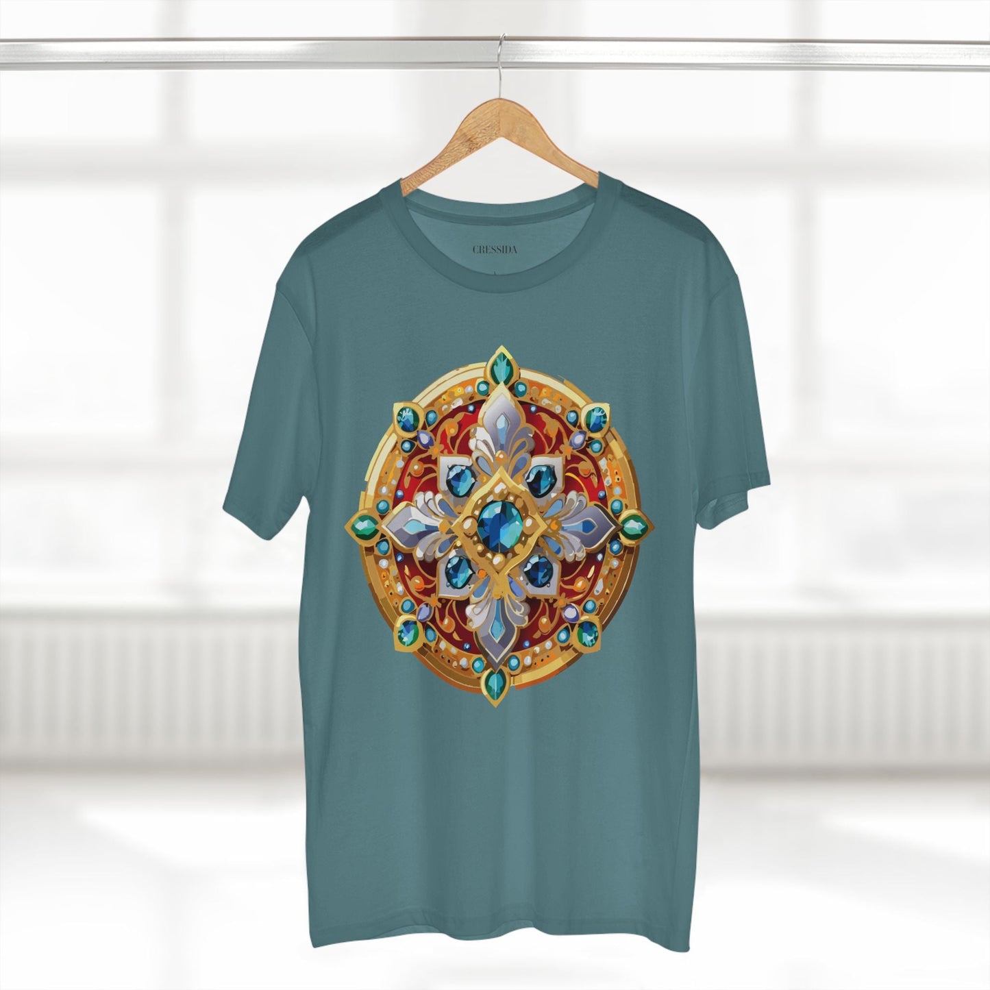 Medallion Graphic T-Shirt Unisex 100 Cotton With Gold Art Design Medal Tee 8