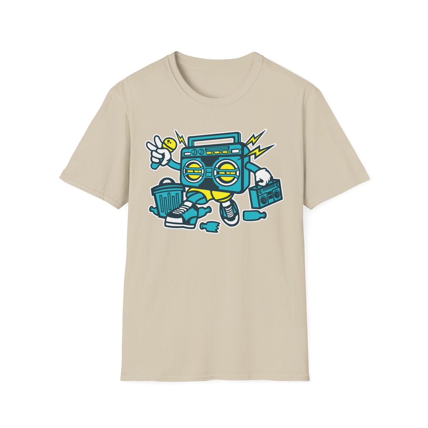 Cartoon T Shirt Animation Tee Funny Unisex Gildan Softstyle 64000 100 Percent Ring Spun Cotton
