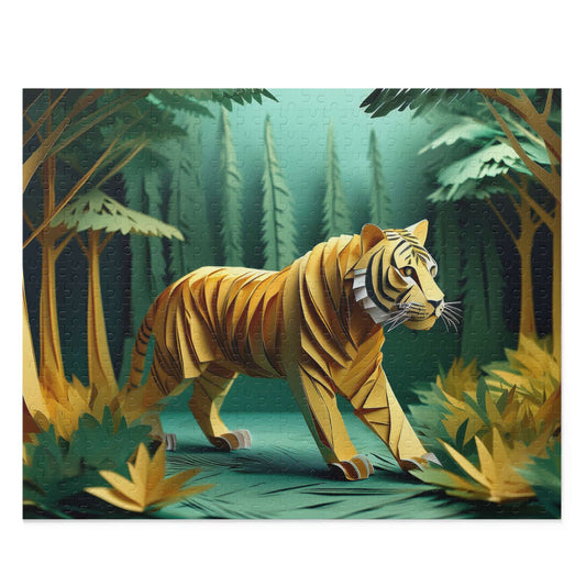 Tiger Puzzle 500-Chipboard Pieces in Box | Kids Puzzles Size: 16" x 20",  Ages 9+ and Family pn60