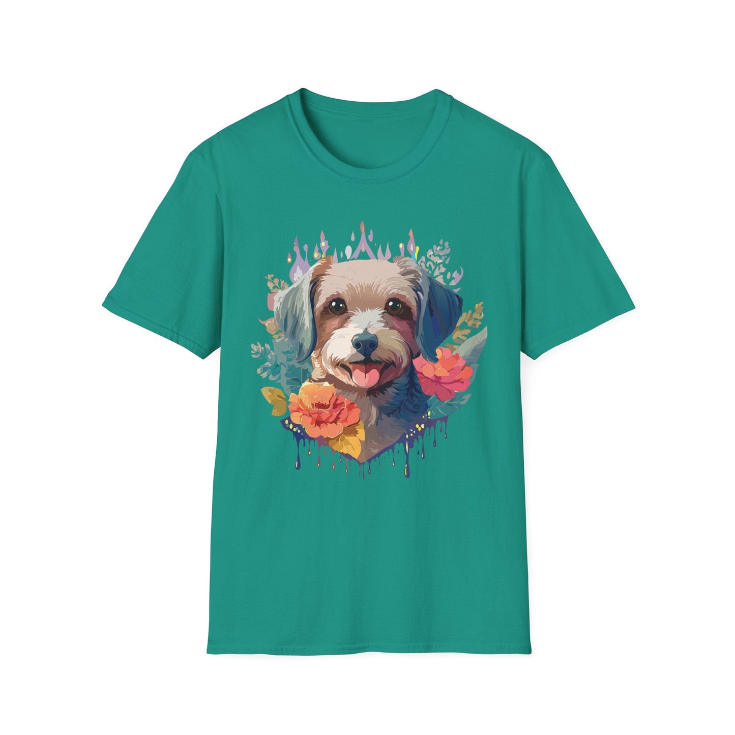 Dog Shirt Unisex Animal Tee Gildan Softstyle 64000 Short Sleeve Tee