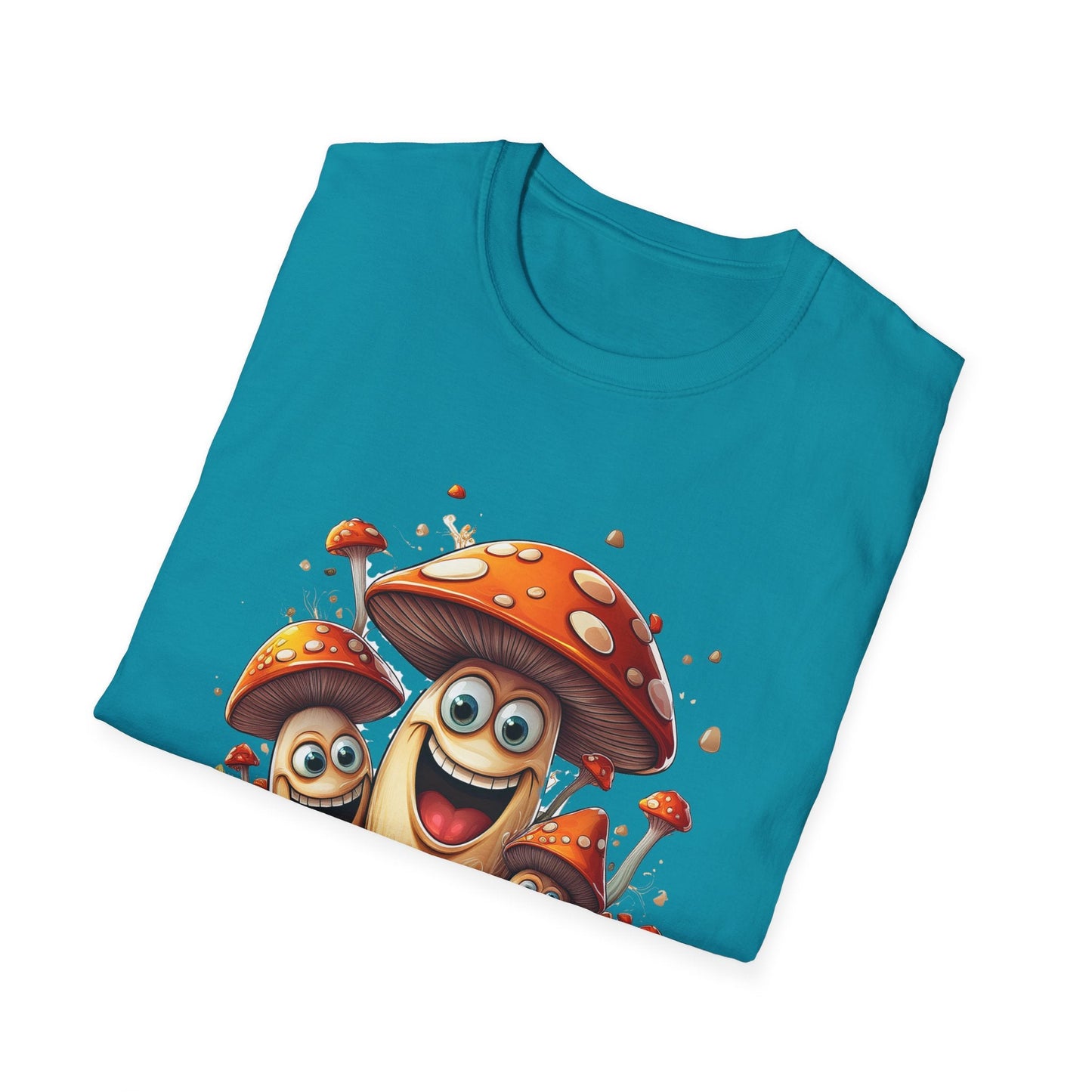 Mashroom Tee Shirt Unisex Funny Mashroom Design Softstyle 100 Percent Cotton Gildan