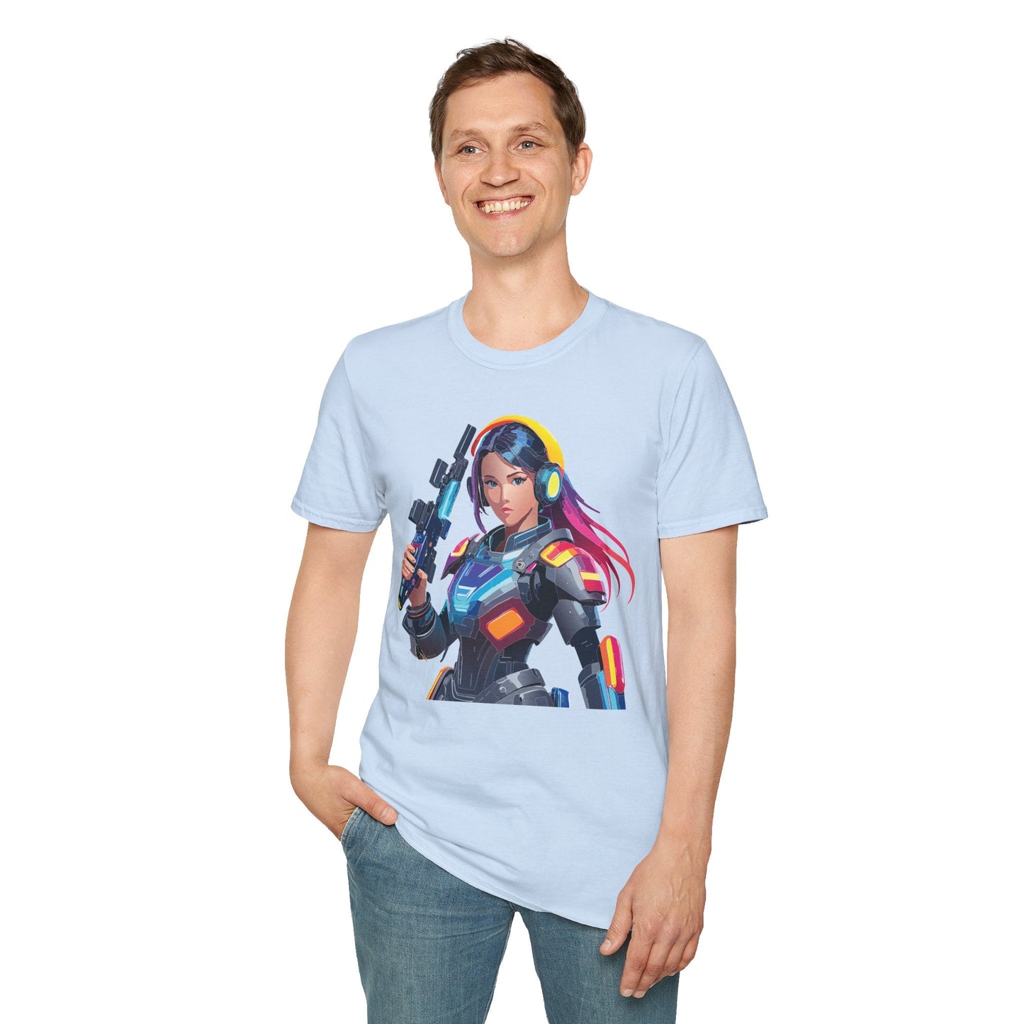Robocop T Shirt Unisex Softstyle 64000 Graphic Tee With Robocop Art Design Premium