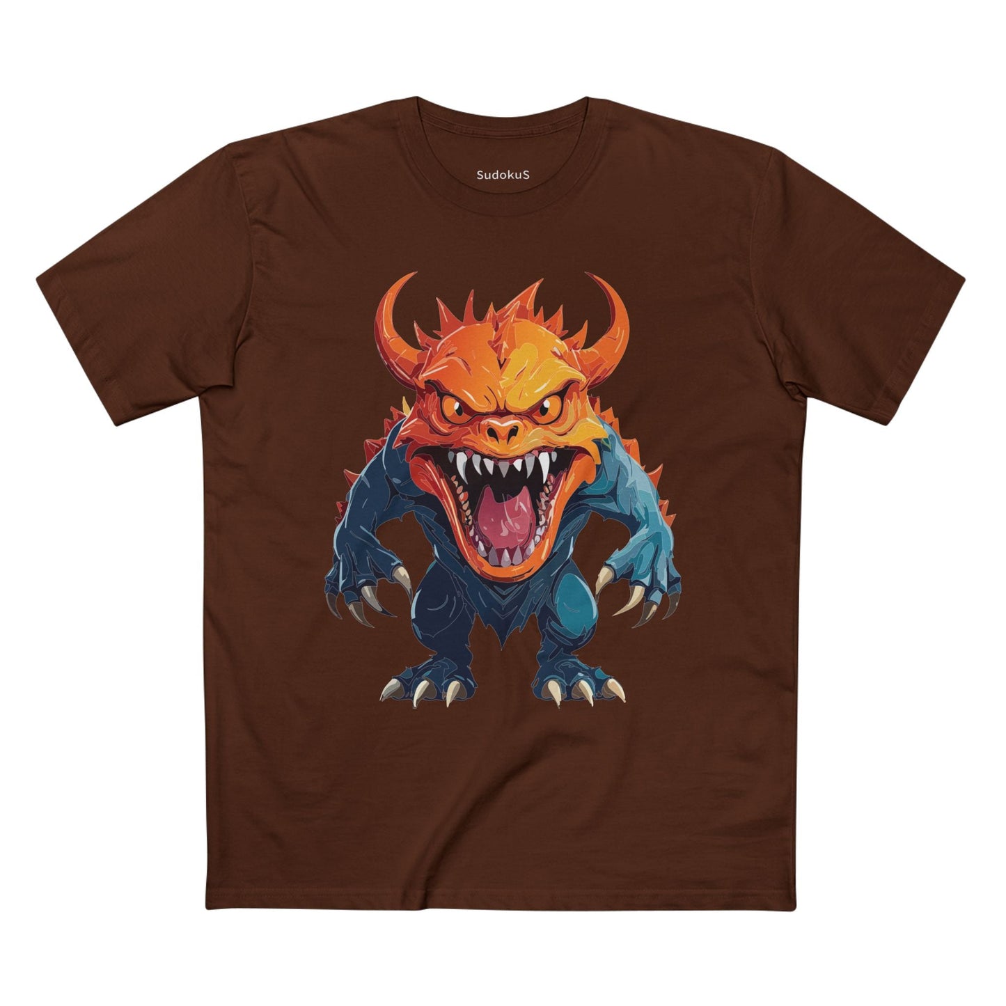 Cartoon Monsters Graphic Unisex 100 Cotton Staple Tee 27