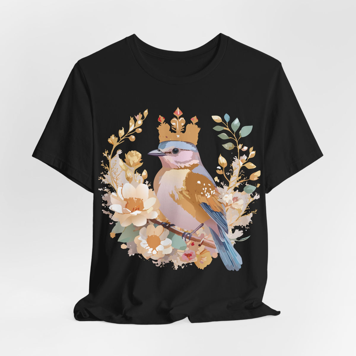 Medallion Graphic Unisex Cotton Bella+Canvas Tee with Art Design d79
