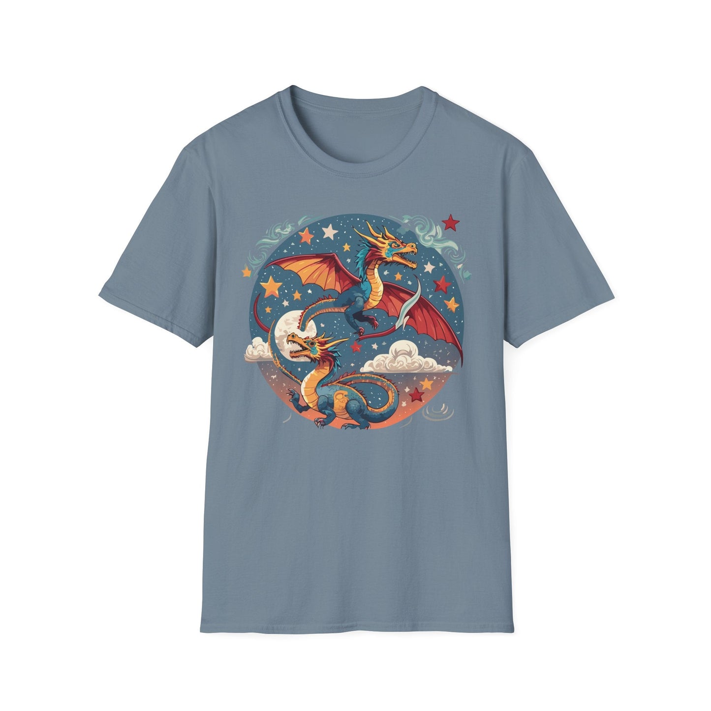 Dragon Graphic Unisex 100 Cotton Tee with Animal Artwork Design 17