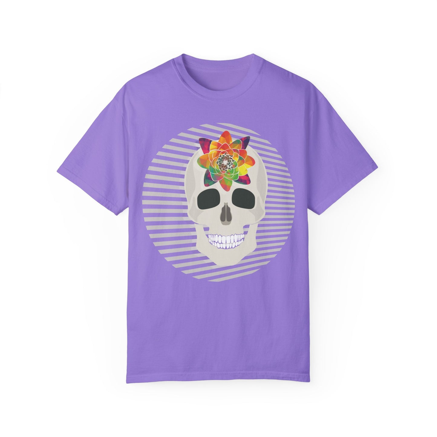 Unisex Cotton Tee Shirt with Skull