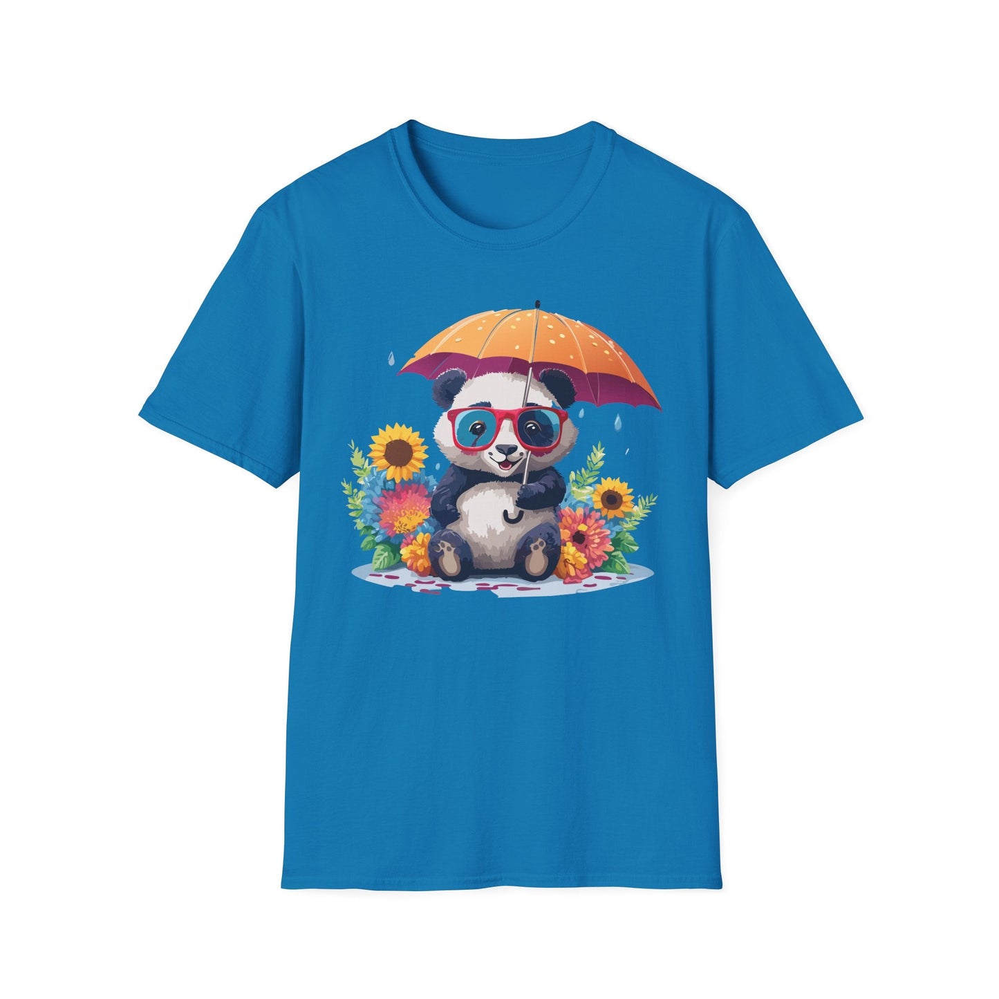 Panda Shirt Unisex Panda Tee Animal Graphic T Shirt Softstyle 64000 Cotton Breathable Everyday