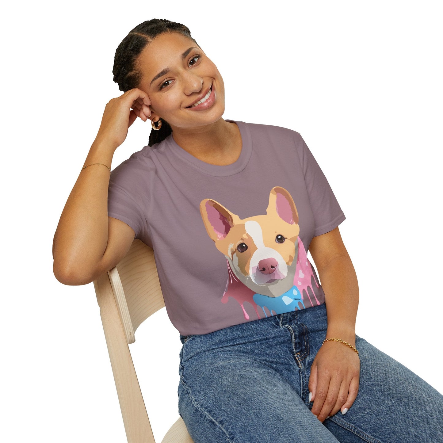Dog Shirt Unisex Animal Print Tee Cotton T Shirt For Pet Lovers