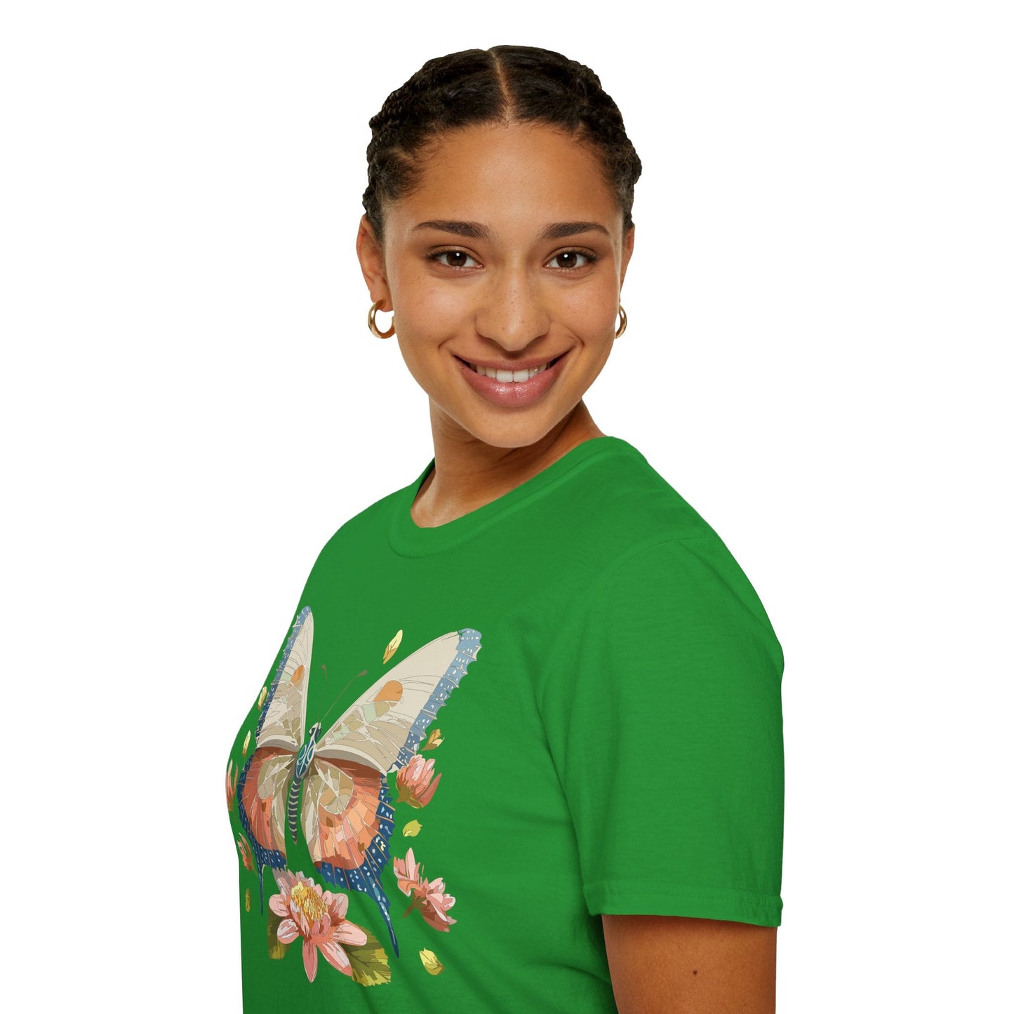 Butterfly Shirt Unisex Softstyle T Shirt Gildan 64000 100 Cotton Monarch Butterfly Gift