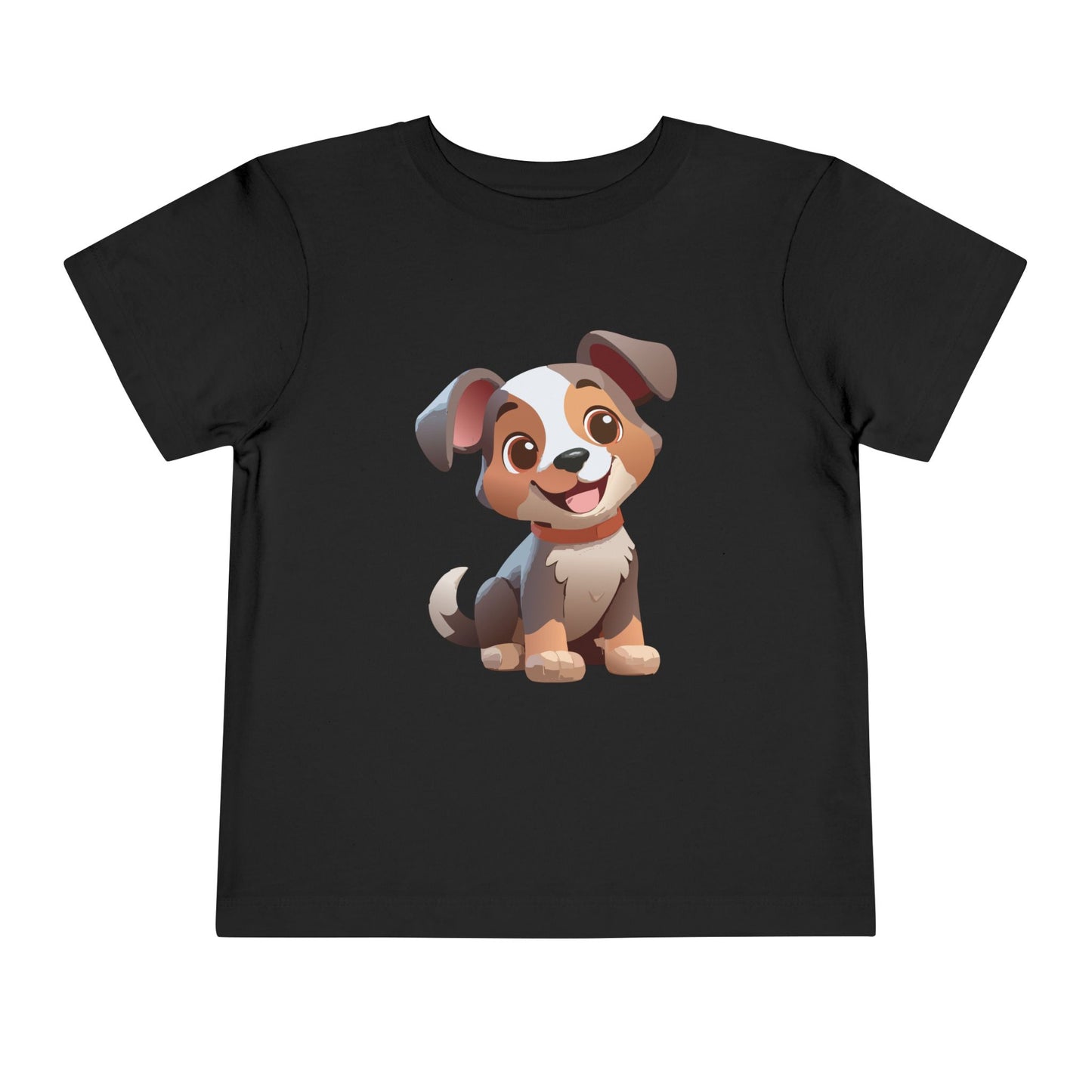 Bonita camiseta de manga corta para niños pequeños con diseño de cachorro: regalo adorable para amantes de las mascotas (2 a 5 años)