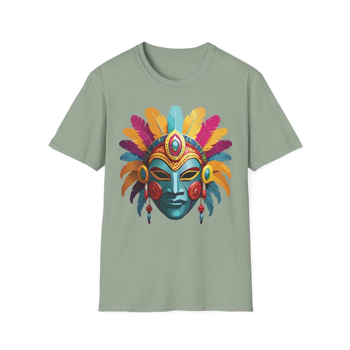 Mask Masquerade Carnival Graphic Tee Gildan Unisex 100 Cotton Tee Shirt h32