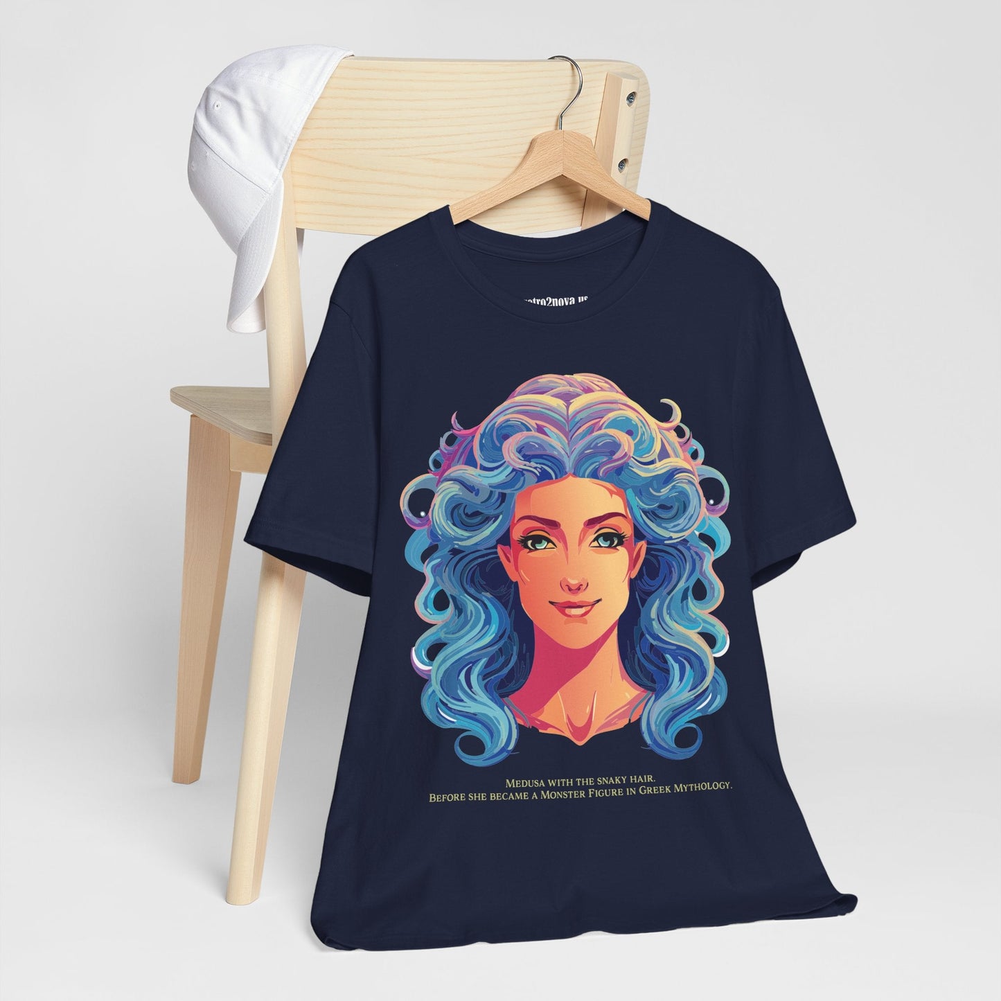 Goddess Medusa Graphic Cotton T Shirt Unisex Jersey Short Sleeve Original Artwork By Retro2Nova