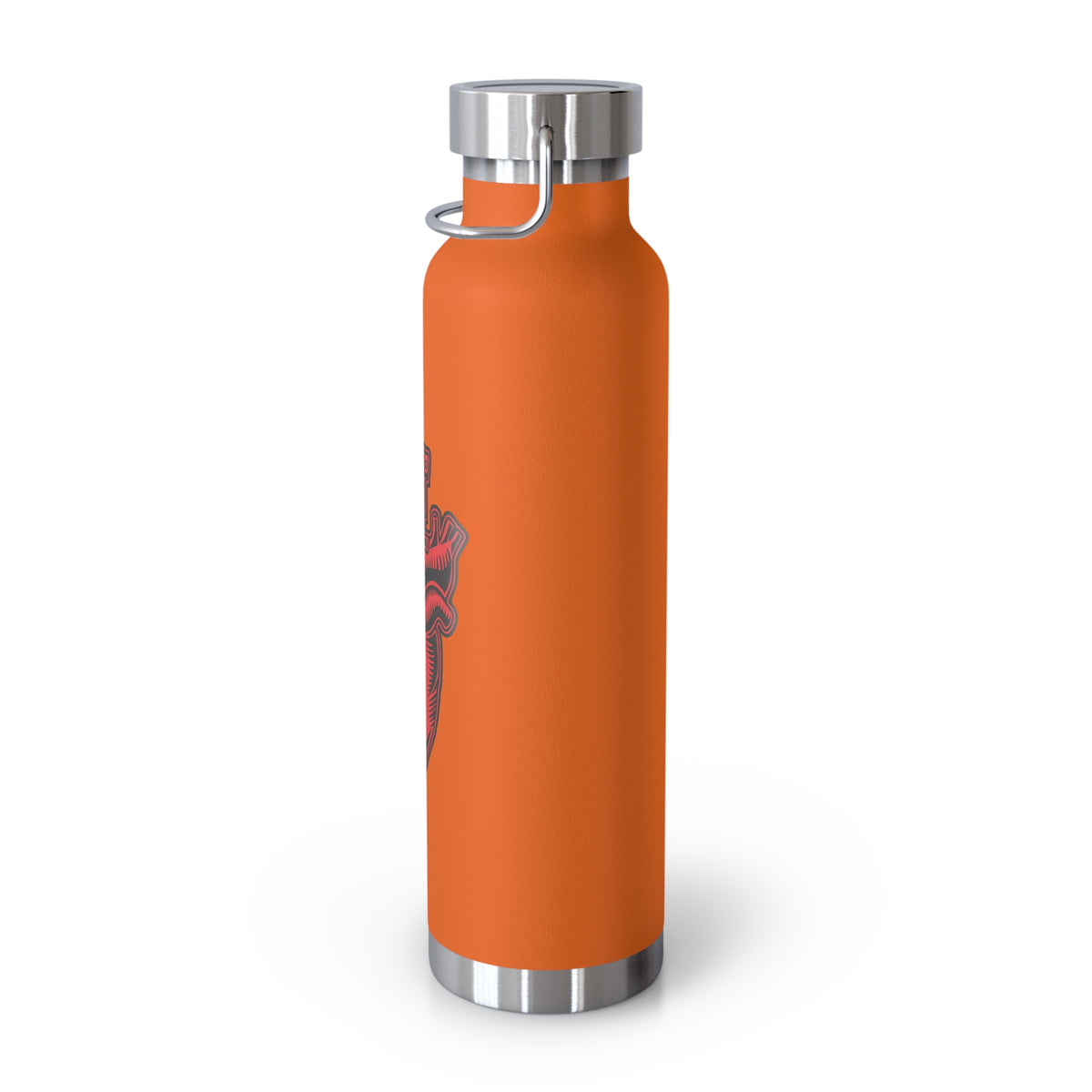 22oz Copper Insulated Water Bottle with Cartoon Design - CV89
