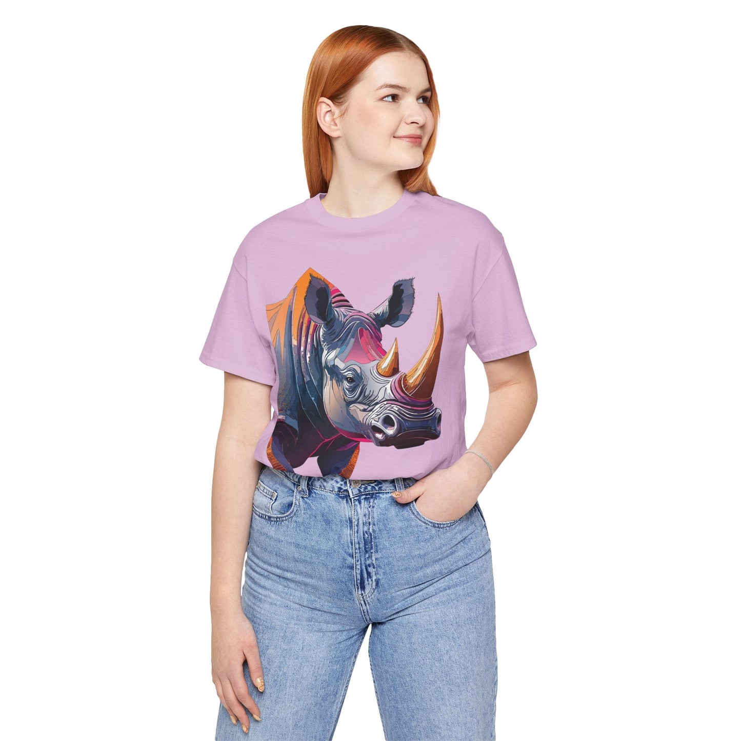 Unisex Animal Print Tee Shirt Featuring Wild Animals Art Design For Everyday Wear