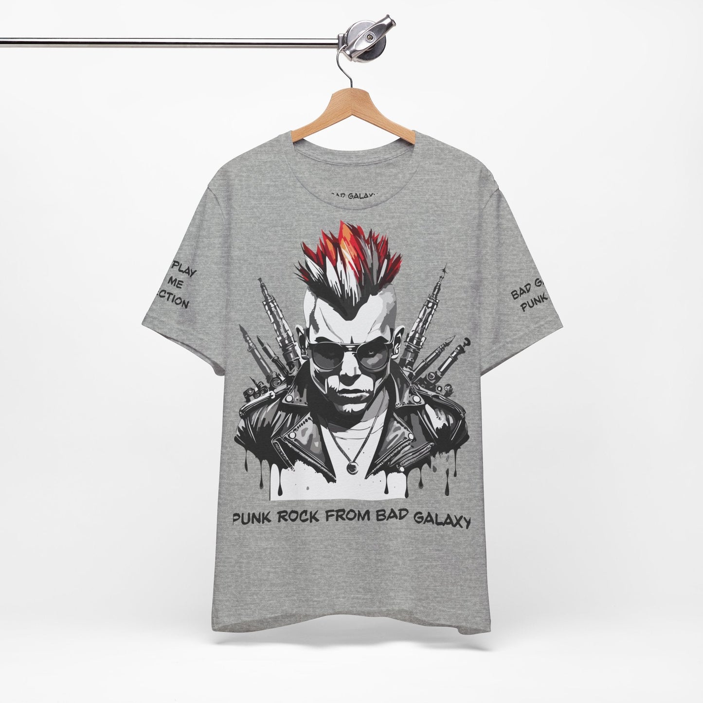 Punk Rock Tee Shirt Made To Order 100 Percent Cotton Lightweight Printed In USA Free Shipping