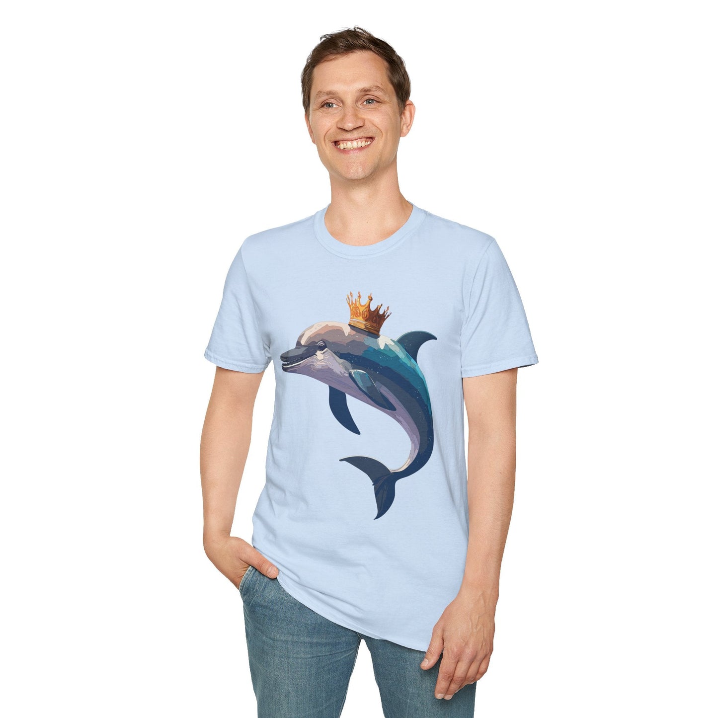 Dolphin Shirts Unisex Gildan Softstyle 64000 100 Percent Cotton Tee For Animal Lovers