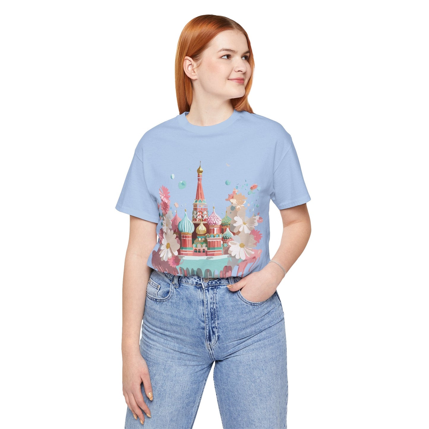 Unisex Graphic Tee With Vintage Moscow Artwork By Adelpha Premium Short Sleeve Shirt