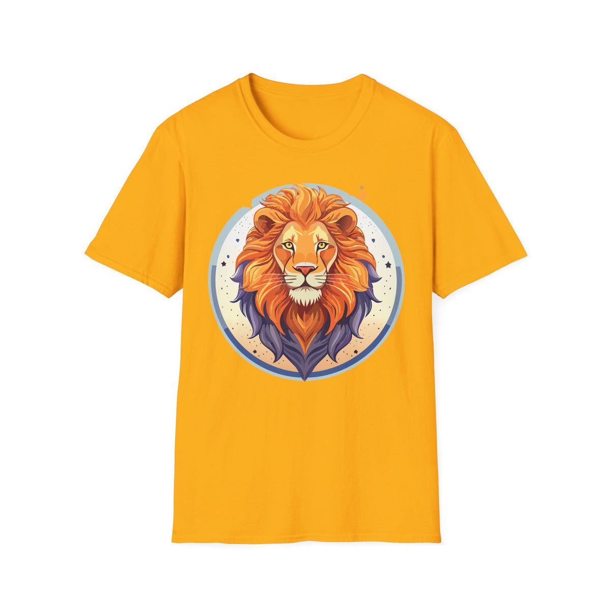 Majestic Lion Portrait T-Shirt | Colorful Retro Lion Graphic Tee