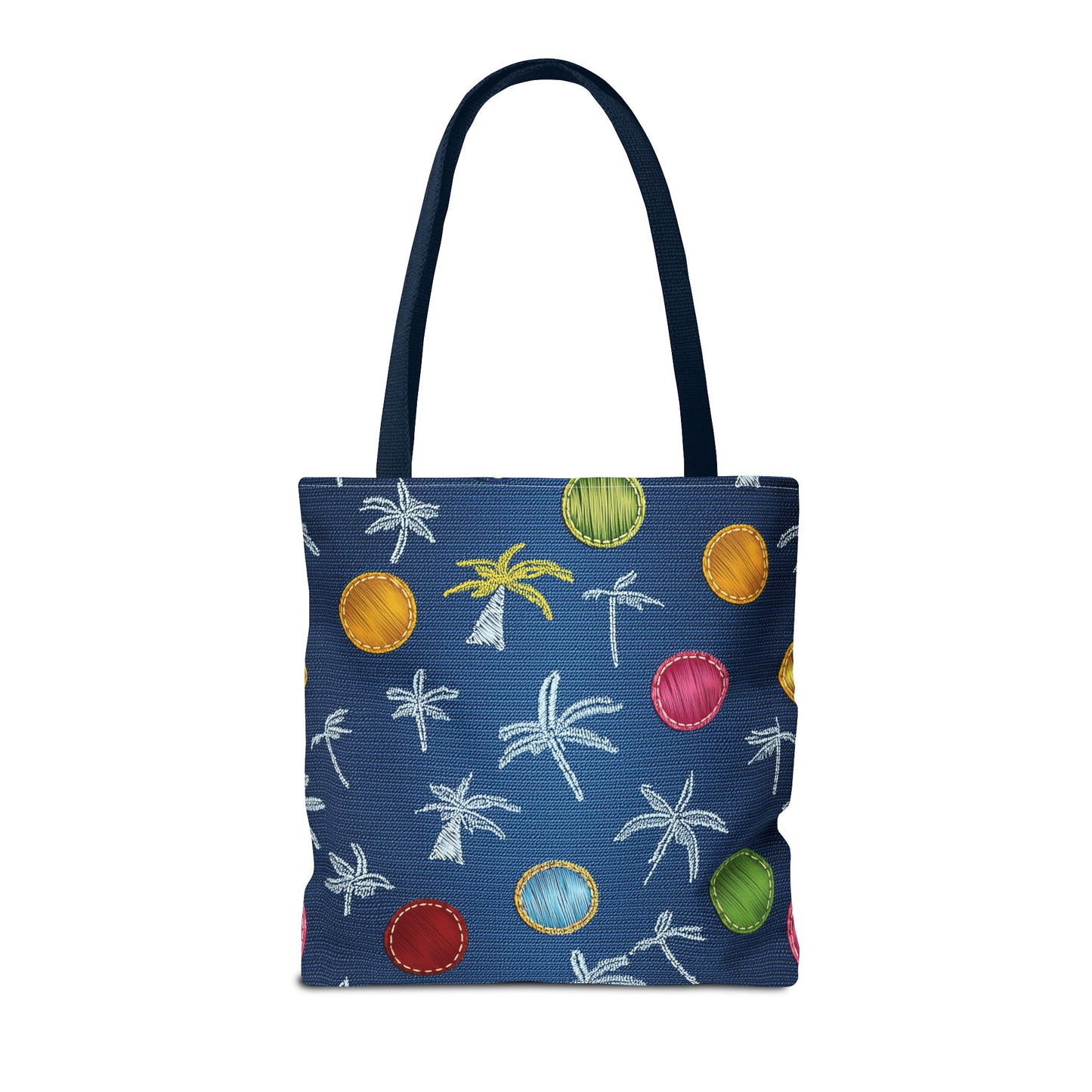 Denim Fabric Imitation Print Unisex Canvas Bag Poly Spun 3 Sizes Tote Bag 182-9
