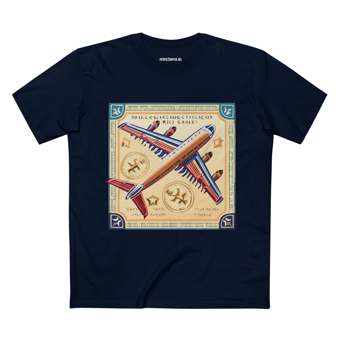 Postage Stamp Shirt Unisex Premium Cotton Tee With Original Art By Retro2Nova Art Collection