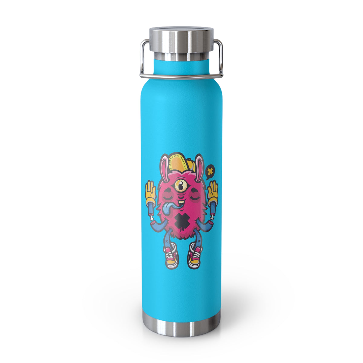 22oz Copper Insulated Water Bottle with Cartoon Design - CV65
