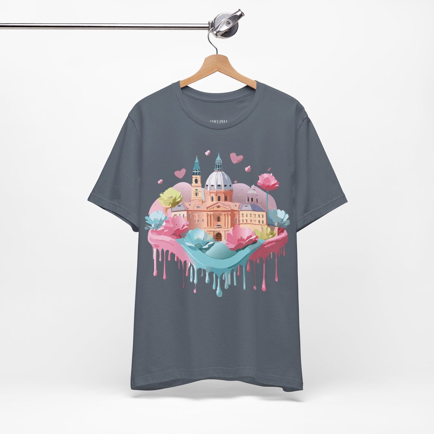 Prague Tourist Graphic Tee By Adelpha Unisex Vintage Inspired Art Shirt Original Artwork