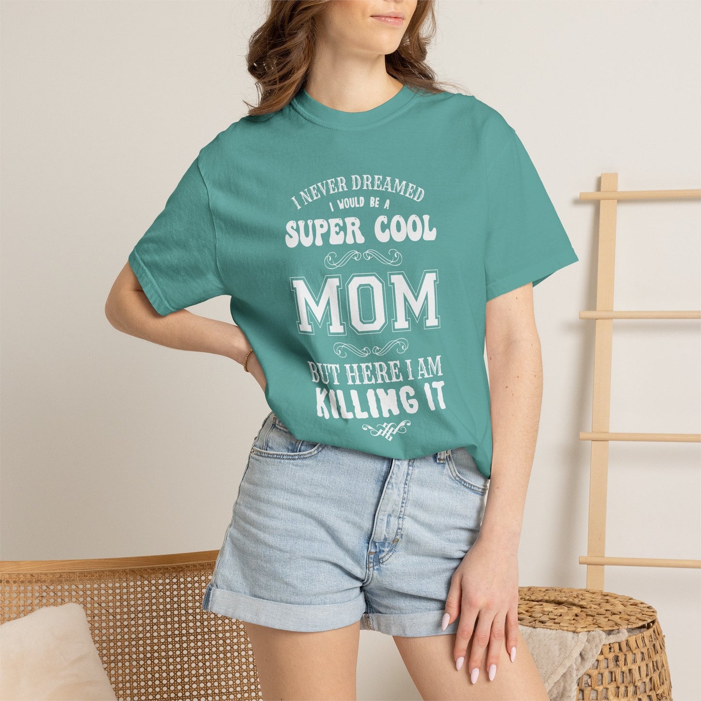 Mom T-shirt Mother's Day Mama Tee Unisex Comfort Colors Garment-Dyed Cotton h36