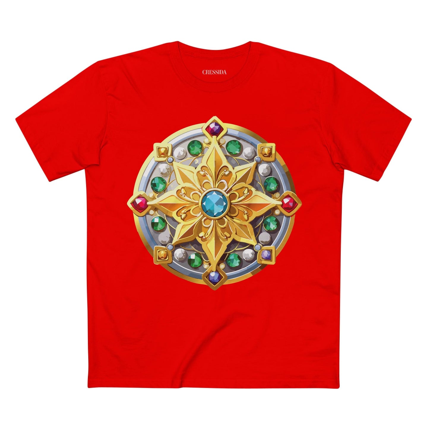 Medallion Graphic T-Shirt Unisex 100 Cotton With Gold Art Design Medal Tee 1