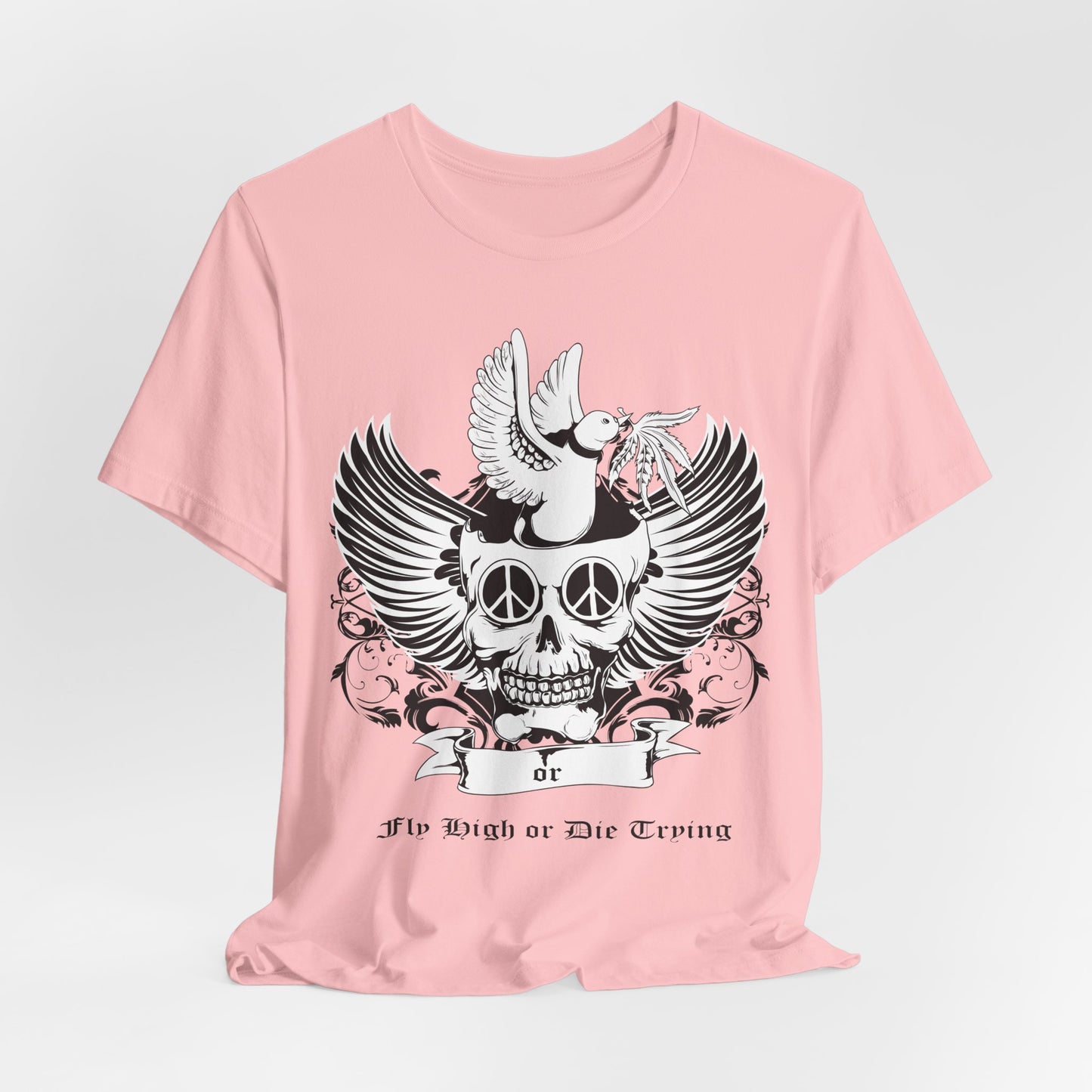 Bird Skull Graphic Design Tee, Skull Shirt, Vintage Tees, Art Design T-Shirt, Vintage Graphic Tee, Art Shirts with Skulls