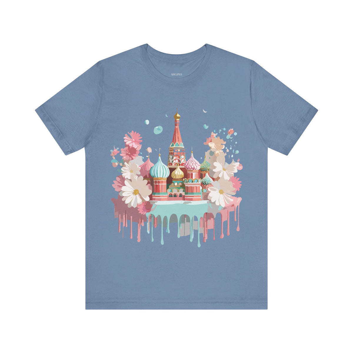 Graphic Unisex Cotton Bella+Canvas Tee Shirt with Moscow