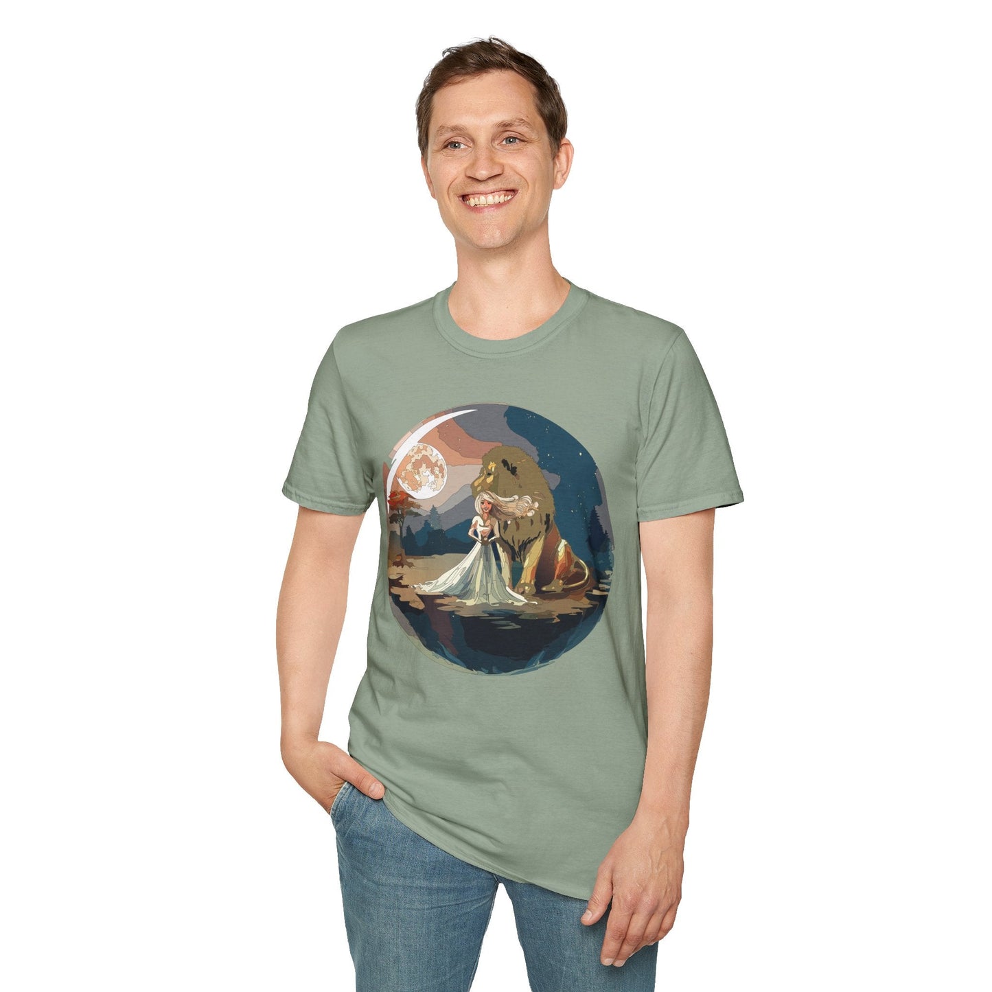 Womens Graphic T Shirt Art Design Unisex Softstyle 64000 Gildan Short Sleeve Tee