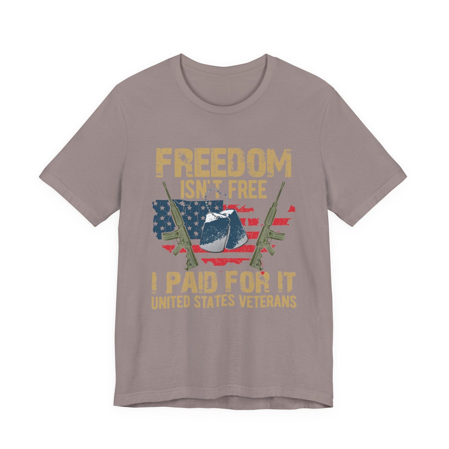 Army Veteran Patriotic Graphic Design Unisex Cotton T-Shirt v19