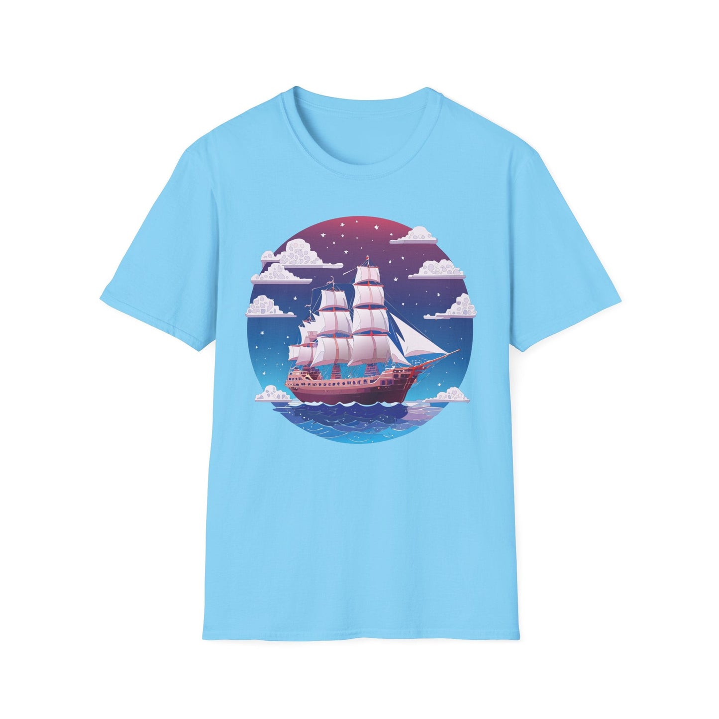 Ship T Shirt Frigate T Shirt Vessel Tee Shirt Unisex Softstyle 100 Percent Ring Spun Cotton