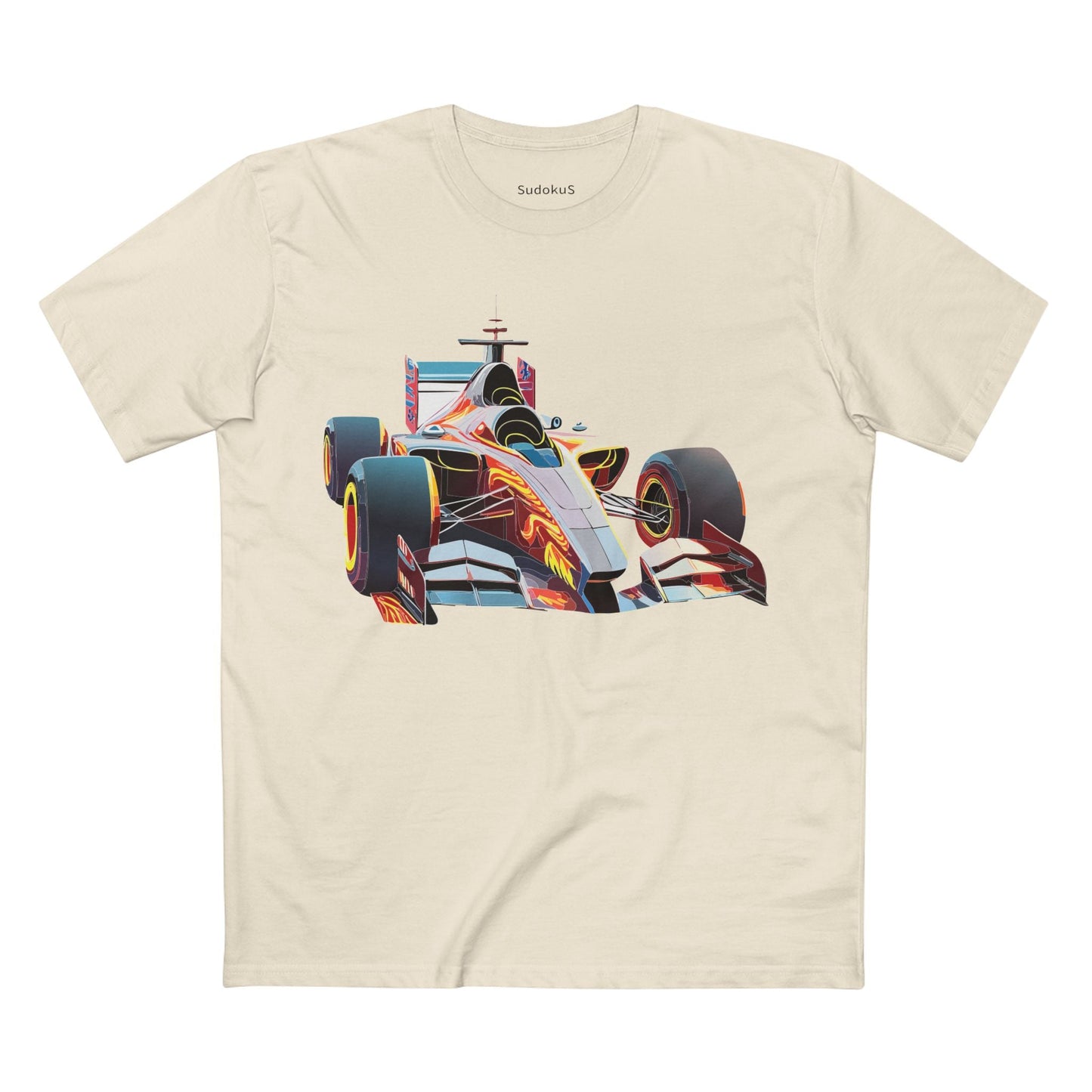 Car Graphic Unisex 100 Cotton Staple Tee 6