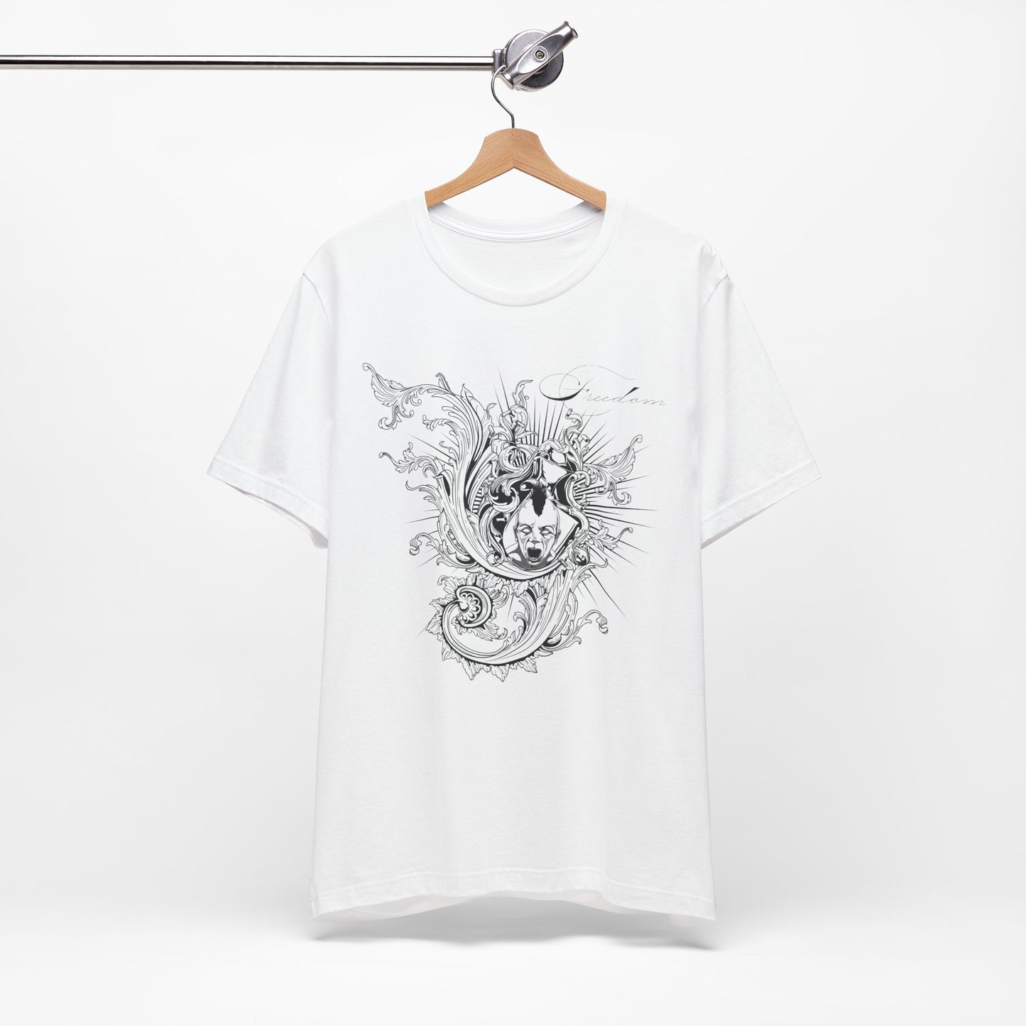 Freedom Art Design Tee, Artistic Tee, Graphic T-Shirt, Music Tees, Artistic Music T-Shirt, Vintage Top