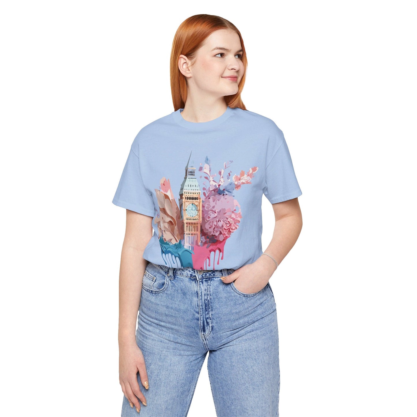 London Tourist Shirt Graphic Tee Unisex Jersey Short Sleeve Adelpha Vintage Inspired Artwork