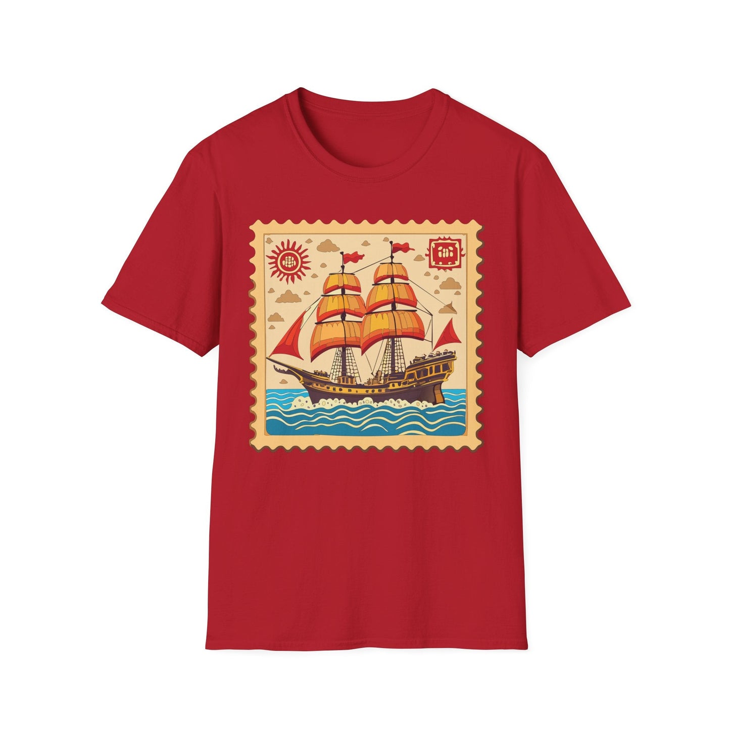 Ship T Shirts Frigate Vessel Tee Unisex Softstyle Gildan 64000 100 Percent Ring Spun Cotton