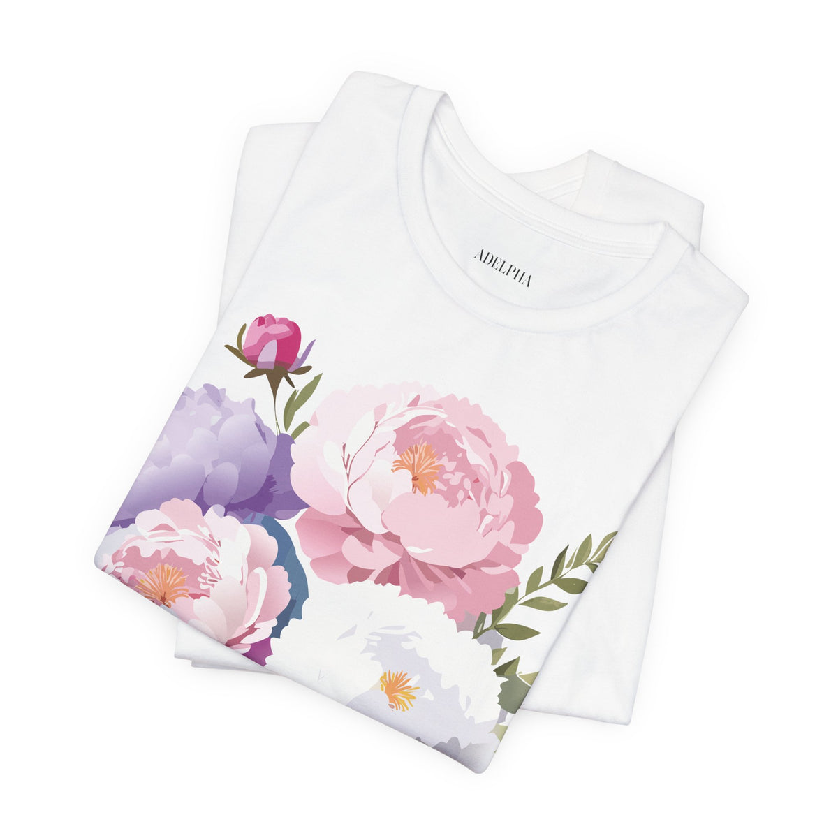 Floral Graphic Tee Shirt - Bella+Canvas Unisex 100 Cotton 37