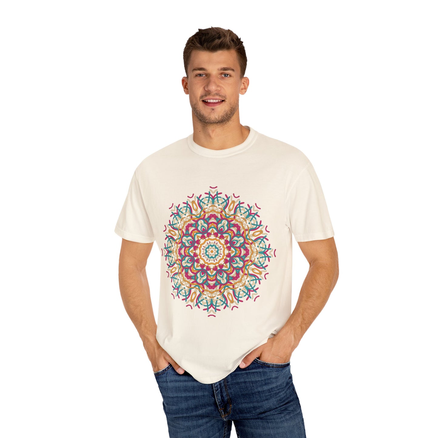 Unisex-T-Shirt mit abstraktem Print