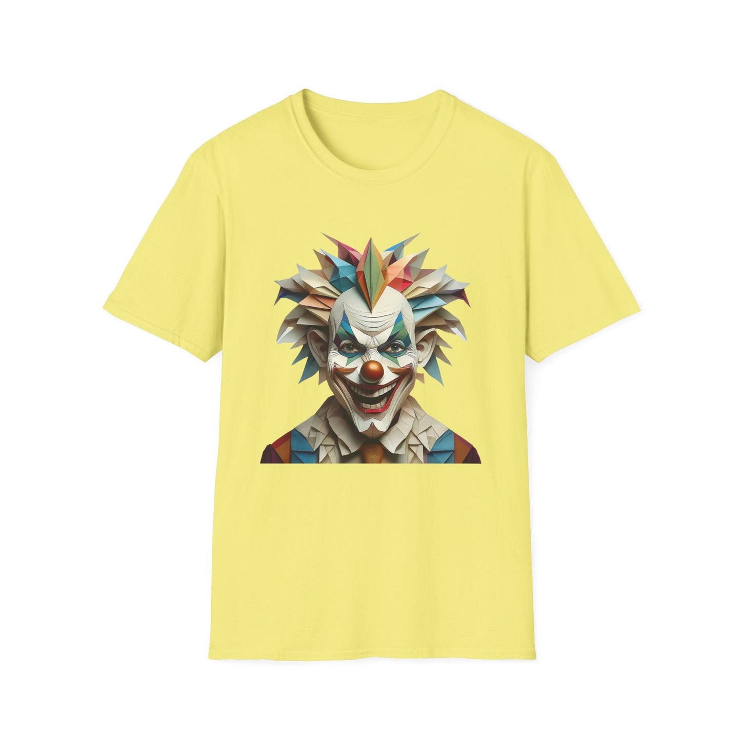 Clown Shirt Unisex Funny Circus Tee Gildan Softstyle 64000 Short Sleeve Cotton Tee