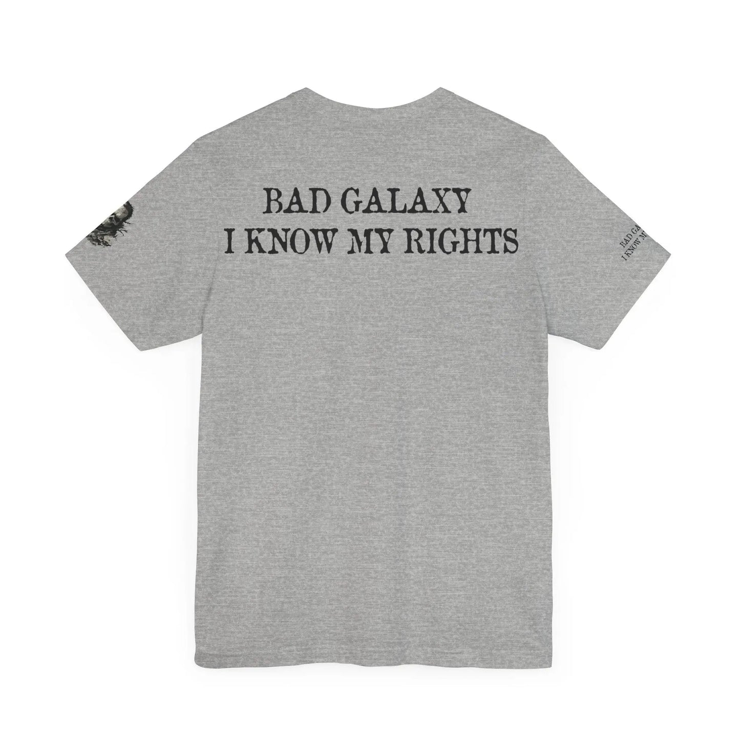 Skull T Shirt From Bad Galaxy Made To Order Cotton Tee With Eco Friendly Inks USA