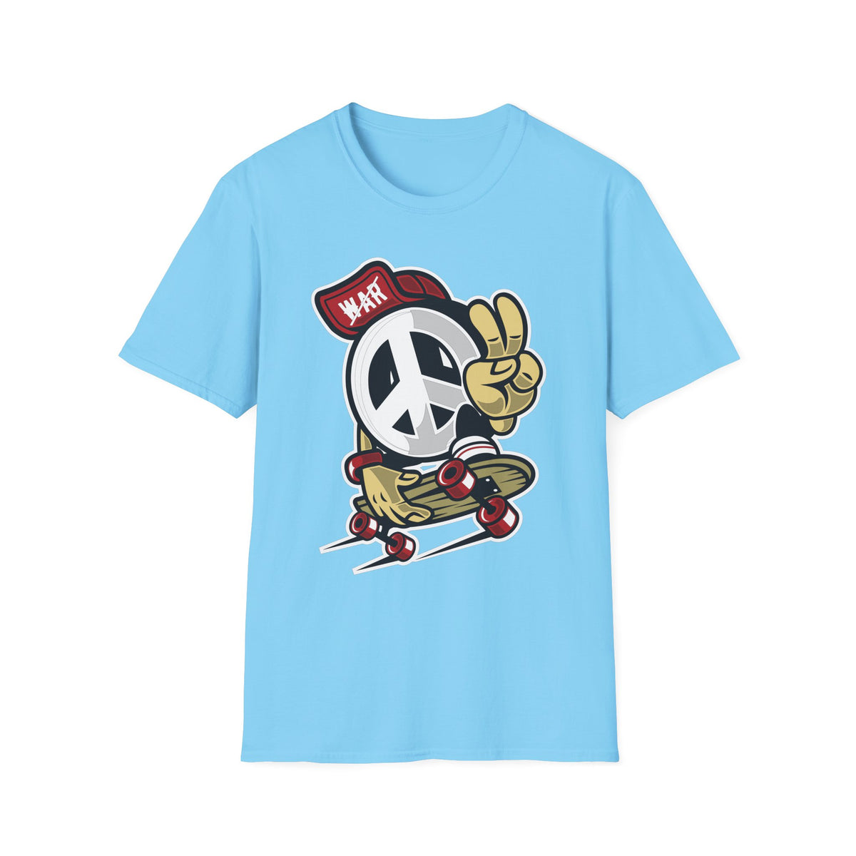 Unisex Cotton T-Shirt with Cartoon Graphic Design