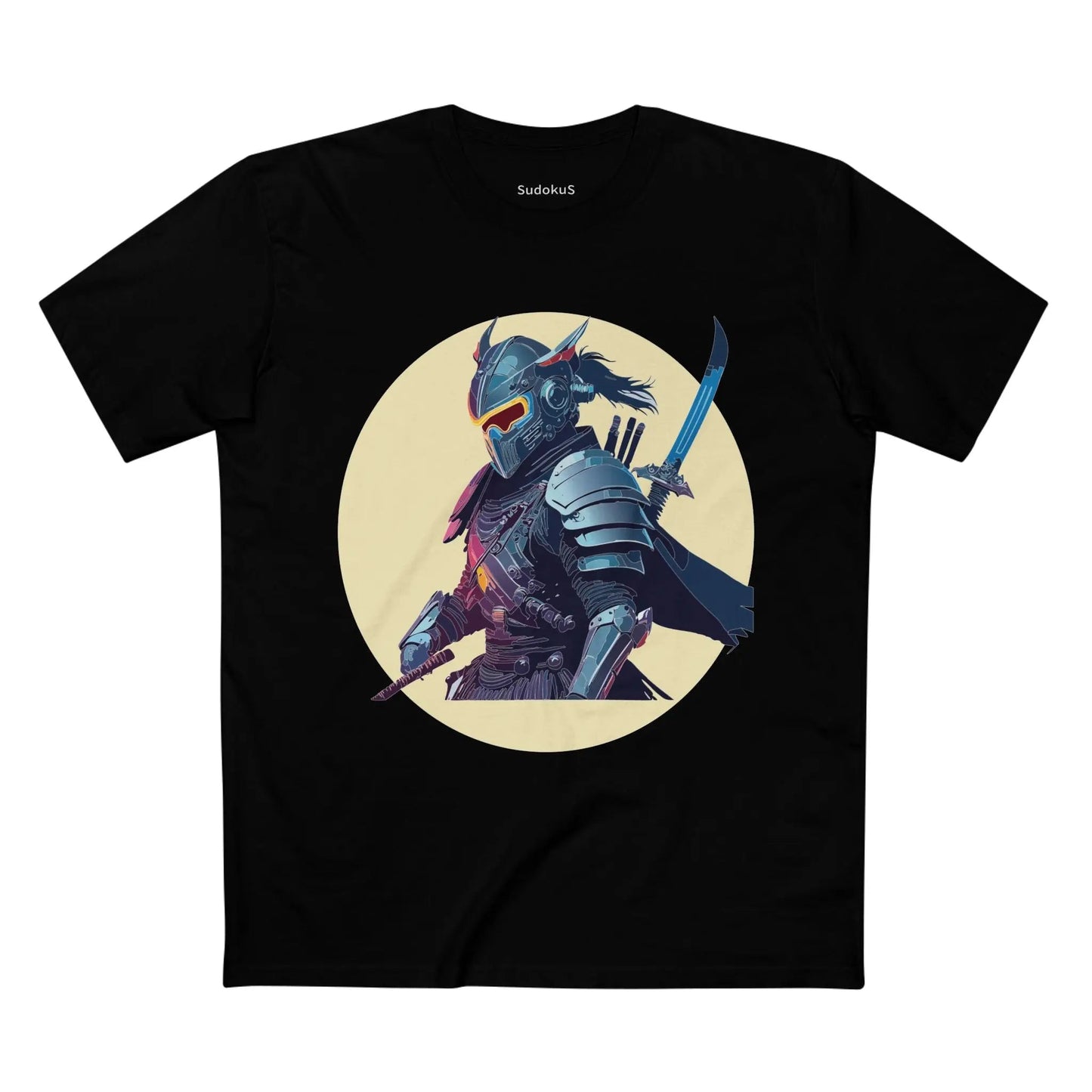Samurai Graphic Unisex 100 Cotton Staple Tee 4