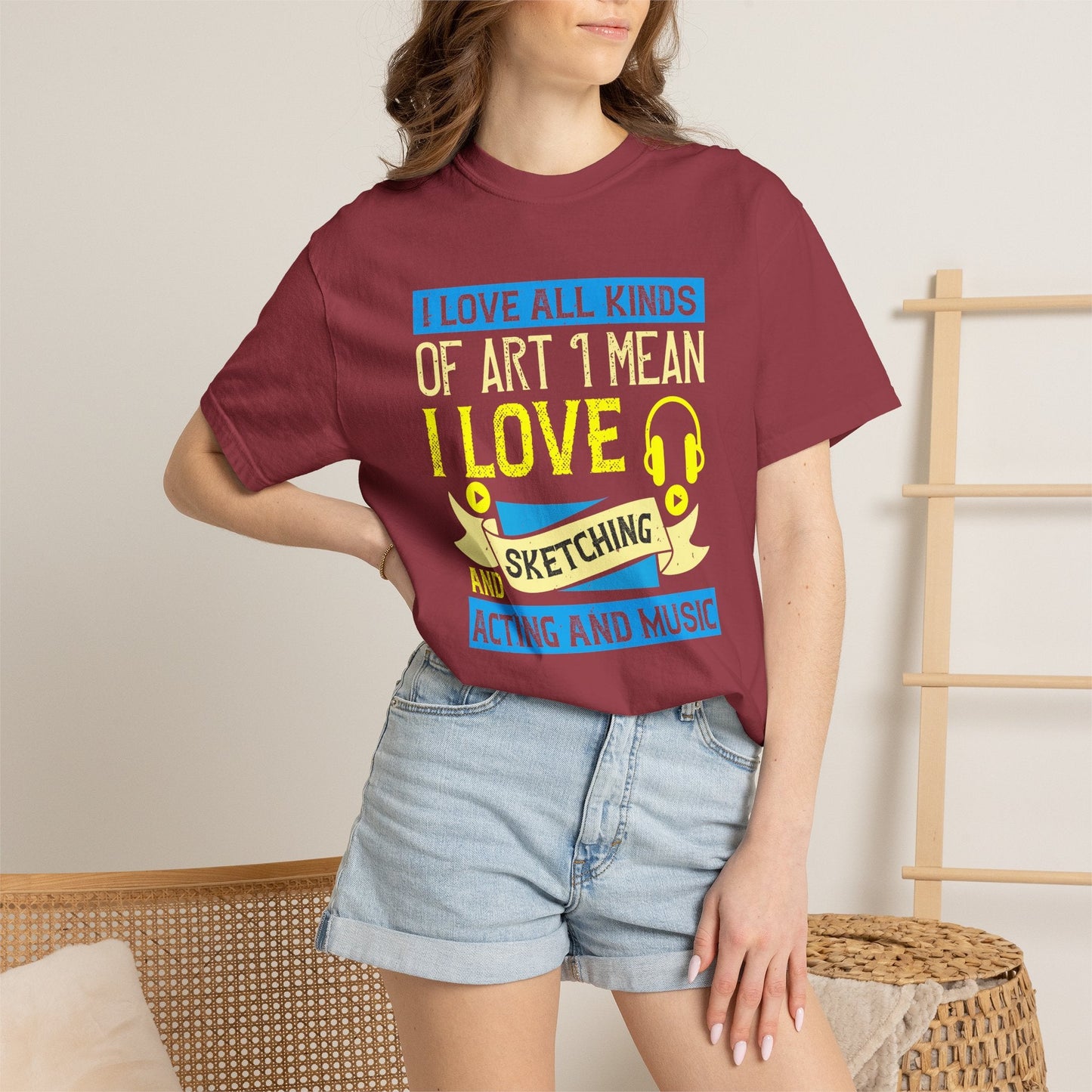 Music Graphic Design Unisex Cotton T-shirt m10