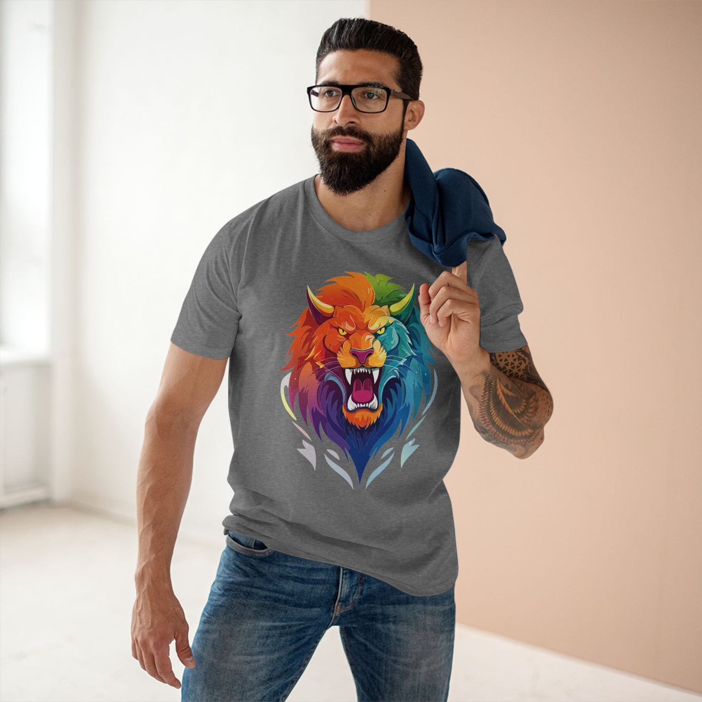 Cartoon Monsters Graphic Unisex 100 Cotton Staple Tee 21