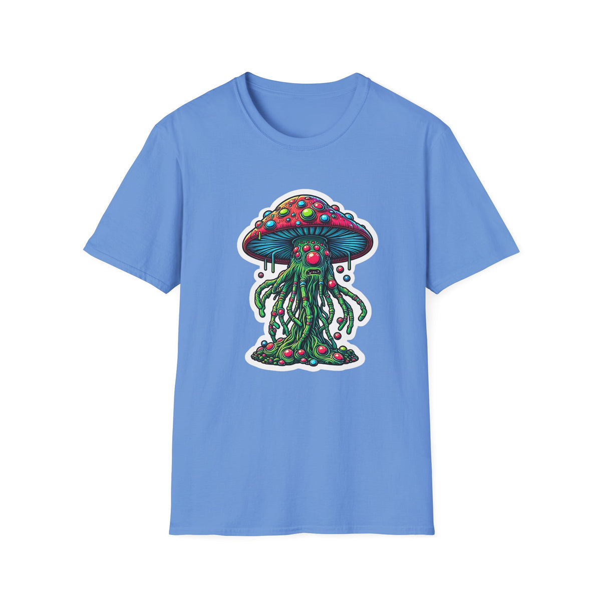Funny Mashroom Cartoon  Graphic Tee Gildan Unisex 100 Cotton Tee Shirt c09