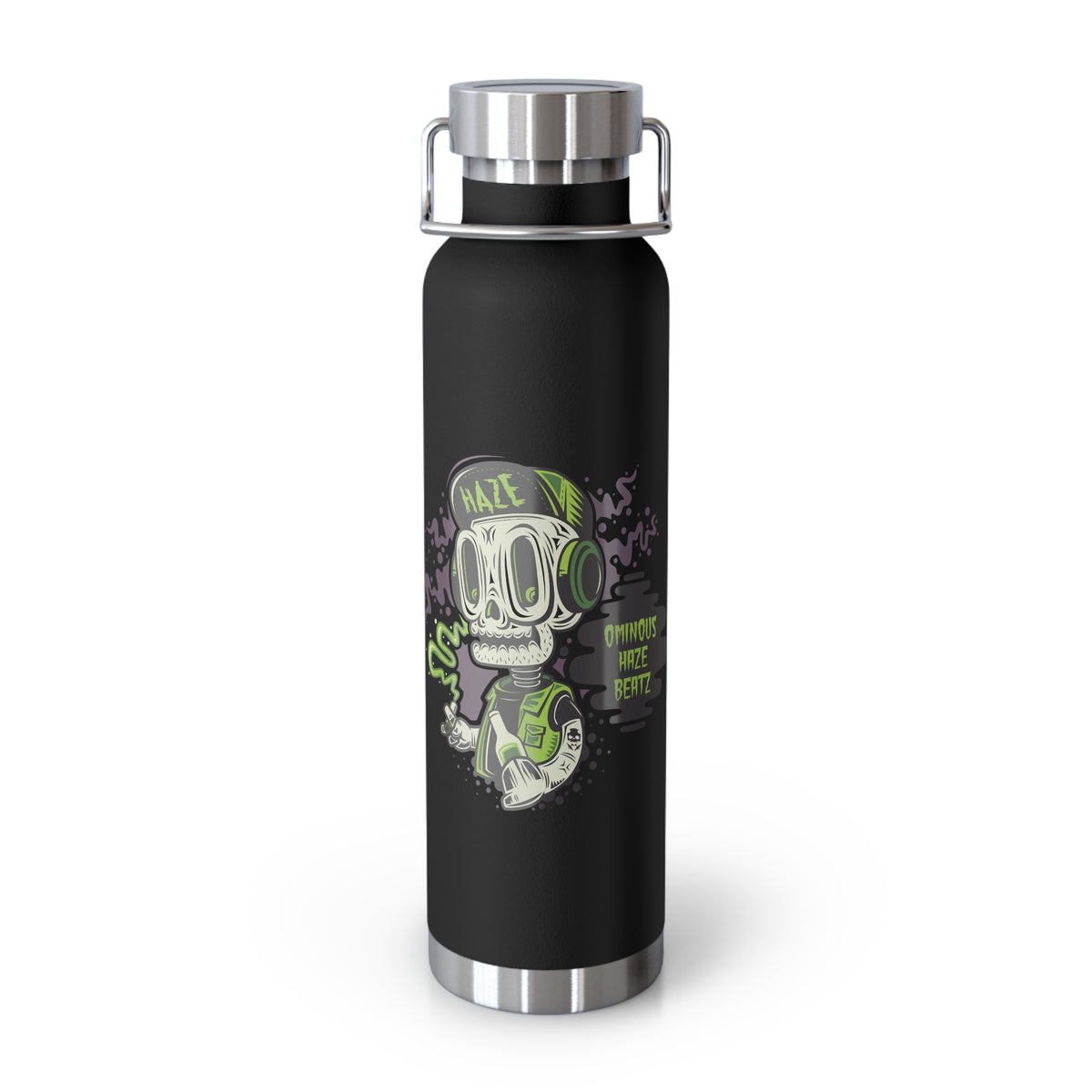 22oz Copper Insulated Water Bottle with Cartoon Design - CV80