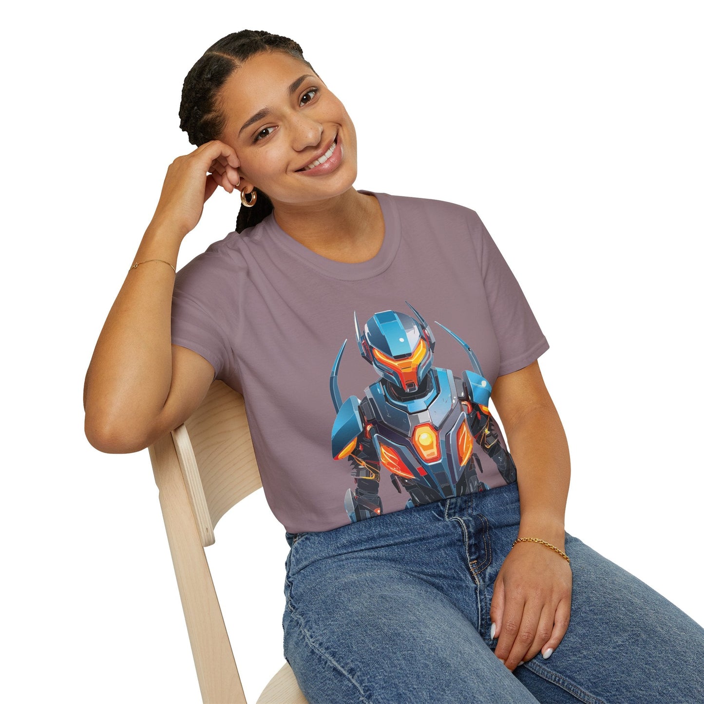 Cyborg Tee Robot Shirt Terminator Shirt Unisex Gildan Softstyle 64000 Soft Cotton Tee