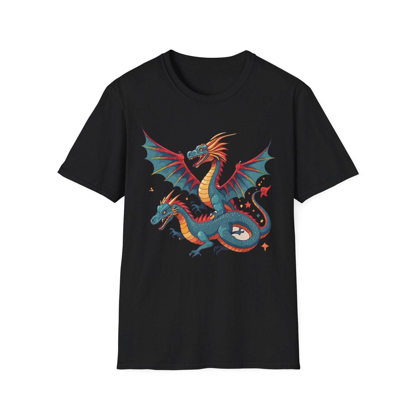 Dragon Graphic Unisex 100 Cotton Tee with Animal Artwork Design 13